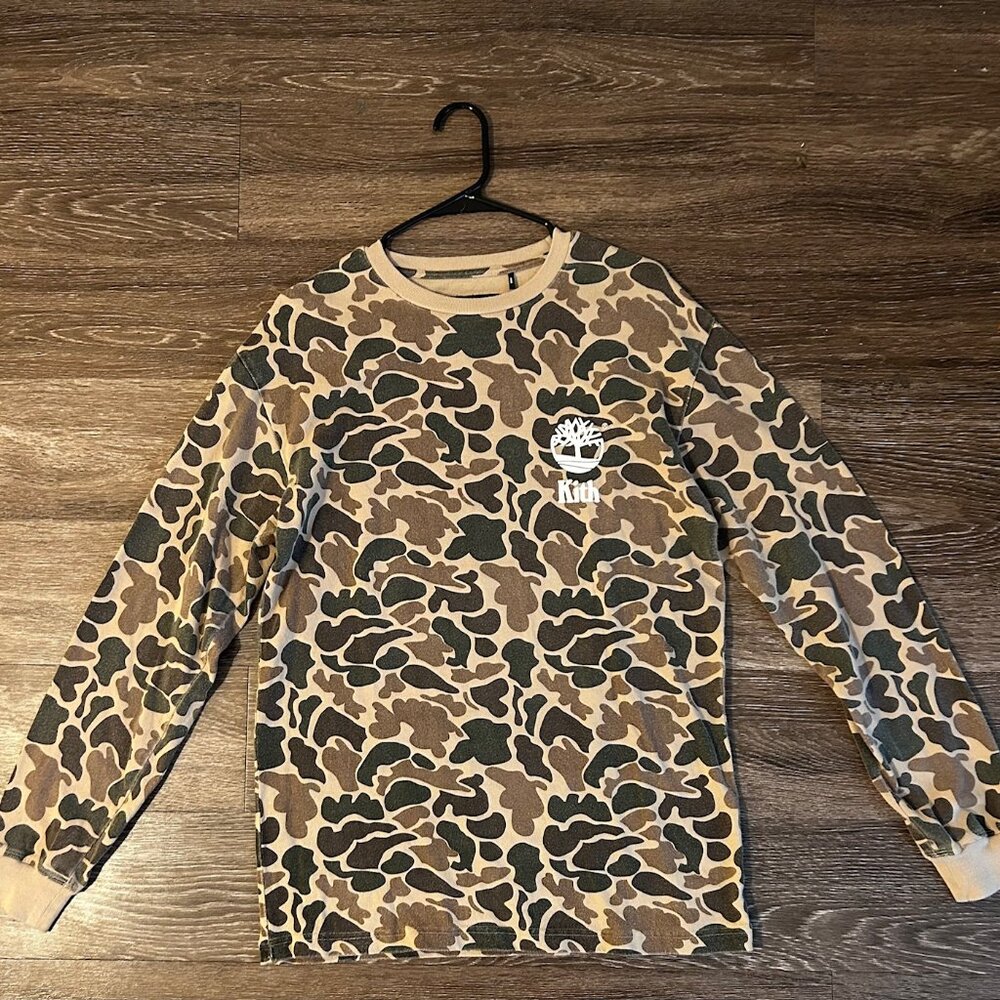 KITH Timberland LS Cammo Tee (S)